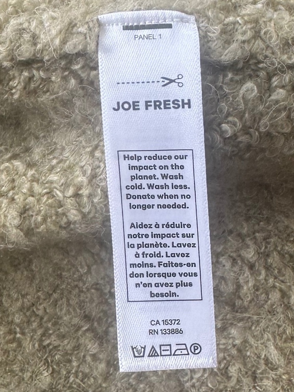 JOE FRESH - Yellow Green Boucle Cozy Double-Breasted Cardigan - Size XL - Picture 15 of 16